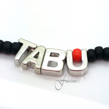 TABU | trendiges Elastikarmband mit Rocailles von MIYUKI® in schwarz