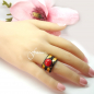 Preview: iXXXi Ring 14mm - Kombination #006 - schwarz - rot - gold