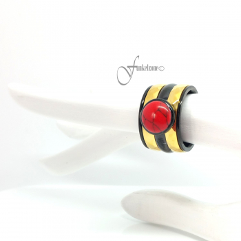 iXXXi Ring 14mm - Kombination #006 - schwarz - rot - gold